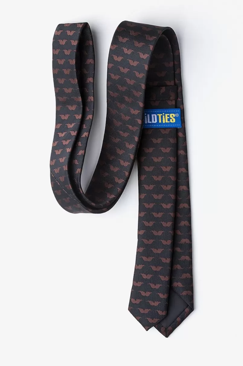 Ties Mustache Repeat Skinny Tie Black Hot