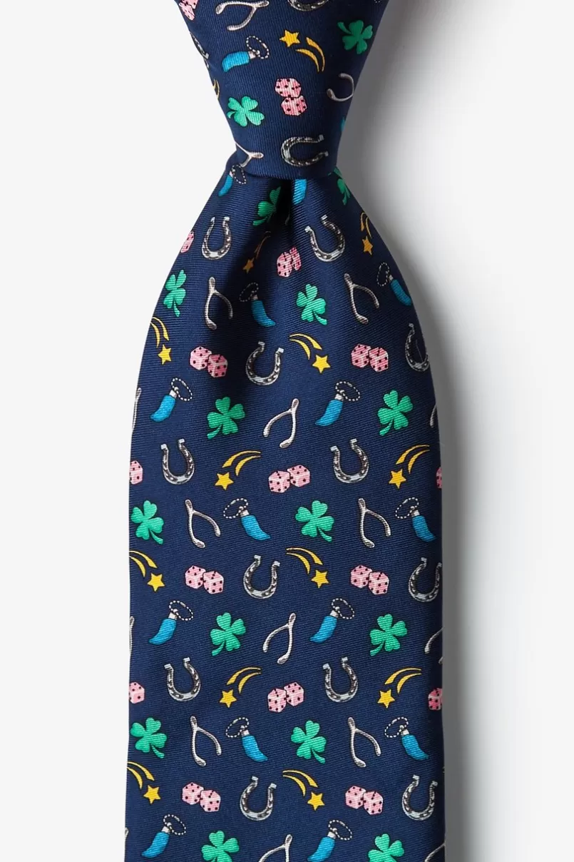 Ties My Lucky Navy Blue Tie Clearance