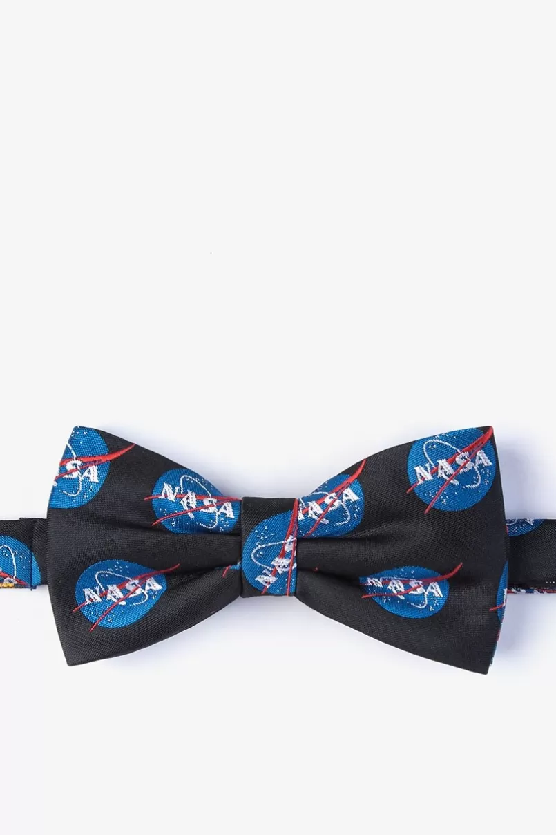 Ties Nasa Logo Black Pre-Tied Bow Tie Outlet