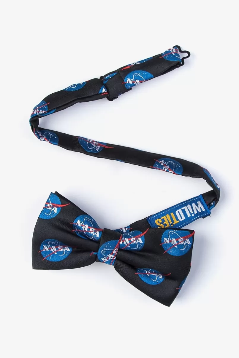 Ties Nasa Logo Black Pre-Tied Bow Tie Outlet
