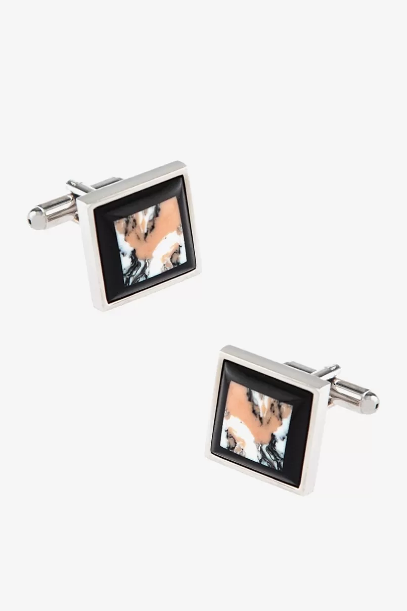 Ties NATURAL STONE Multicolor Cufflinks Discount