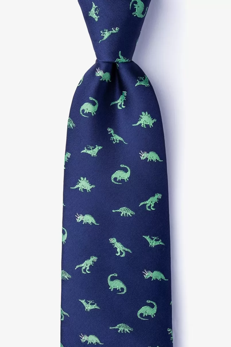 Ties Navy Blue Dinosaurs Roaming Tie NavyBlue Store