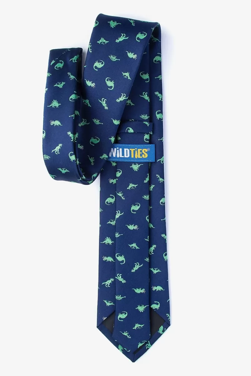 Ties Navy Blue Dinosaurs Roaming Tie NavyBlue Store