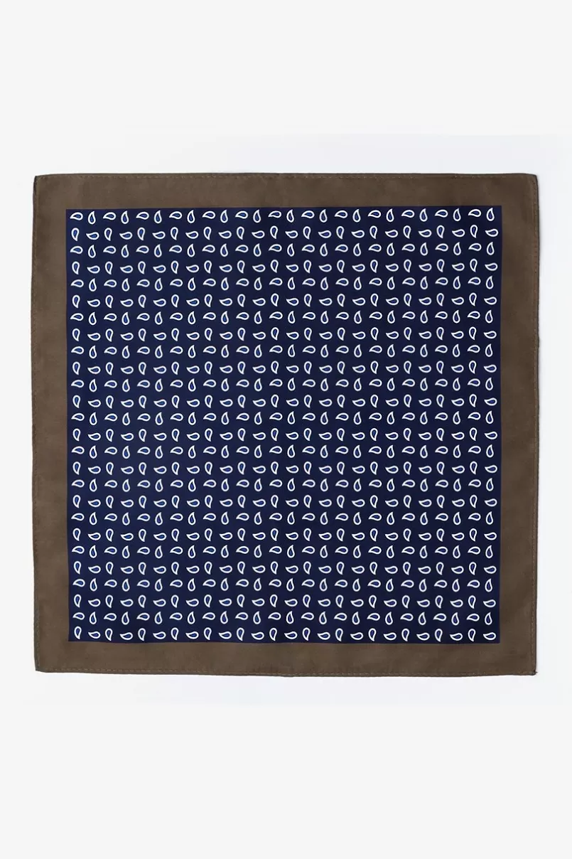 Ties Neil Navy Blue Pocket Square NavyBlue Hot