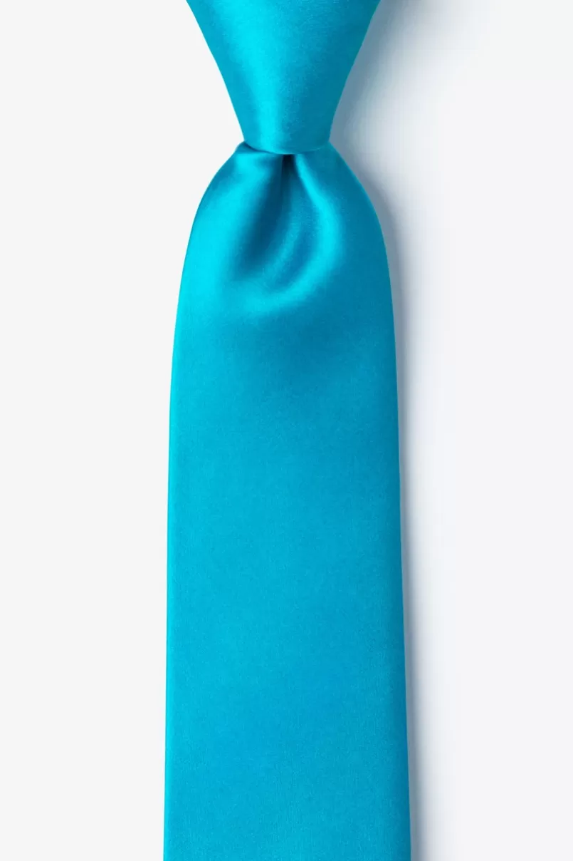 Ties Neon Blue (Electric Blue) 3" Skinny Tie NeonBlue Hot