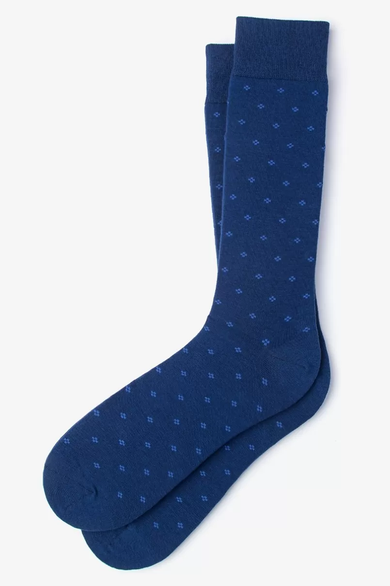 Ties Newton Navy Blue Sock NavyBlue Fashion