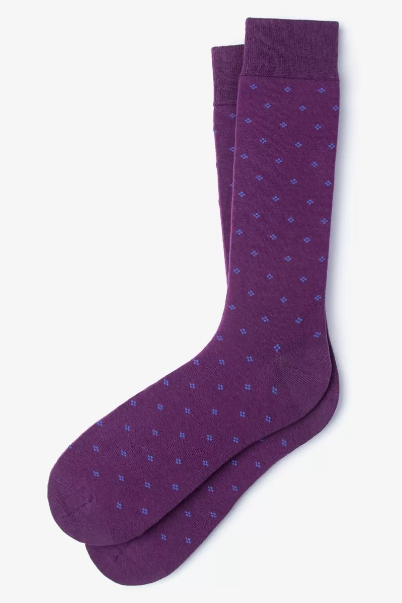 Ties Newton Sock Purple Sale