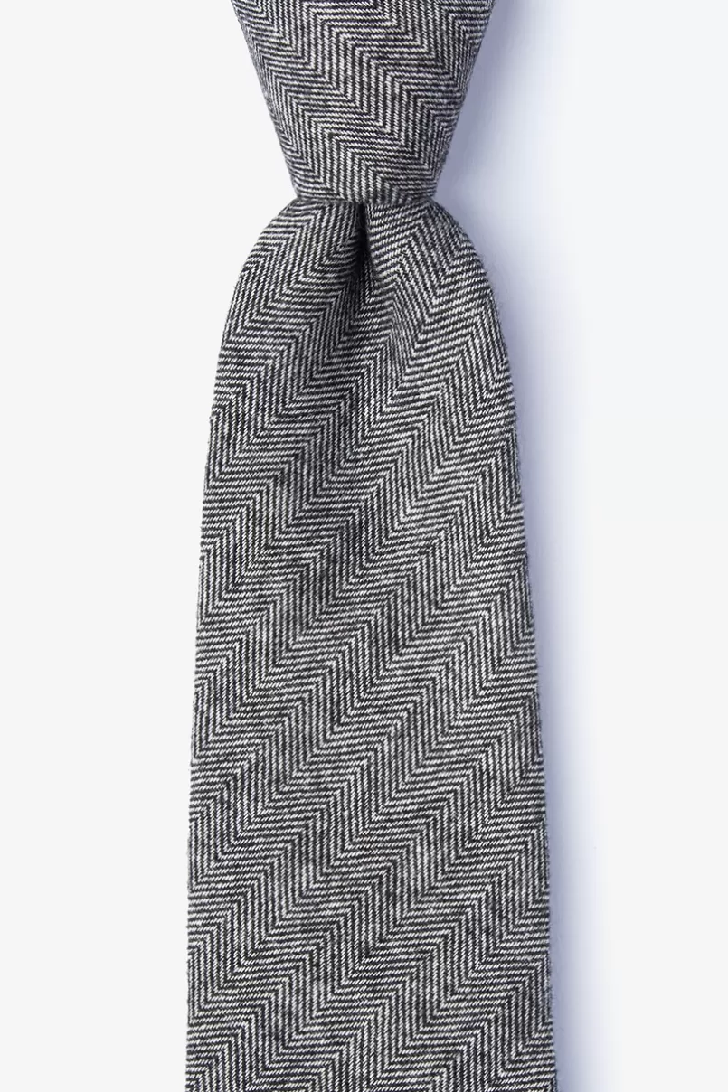 Ties Niles Extra Long Tie Black Flash Sale
