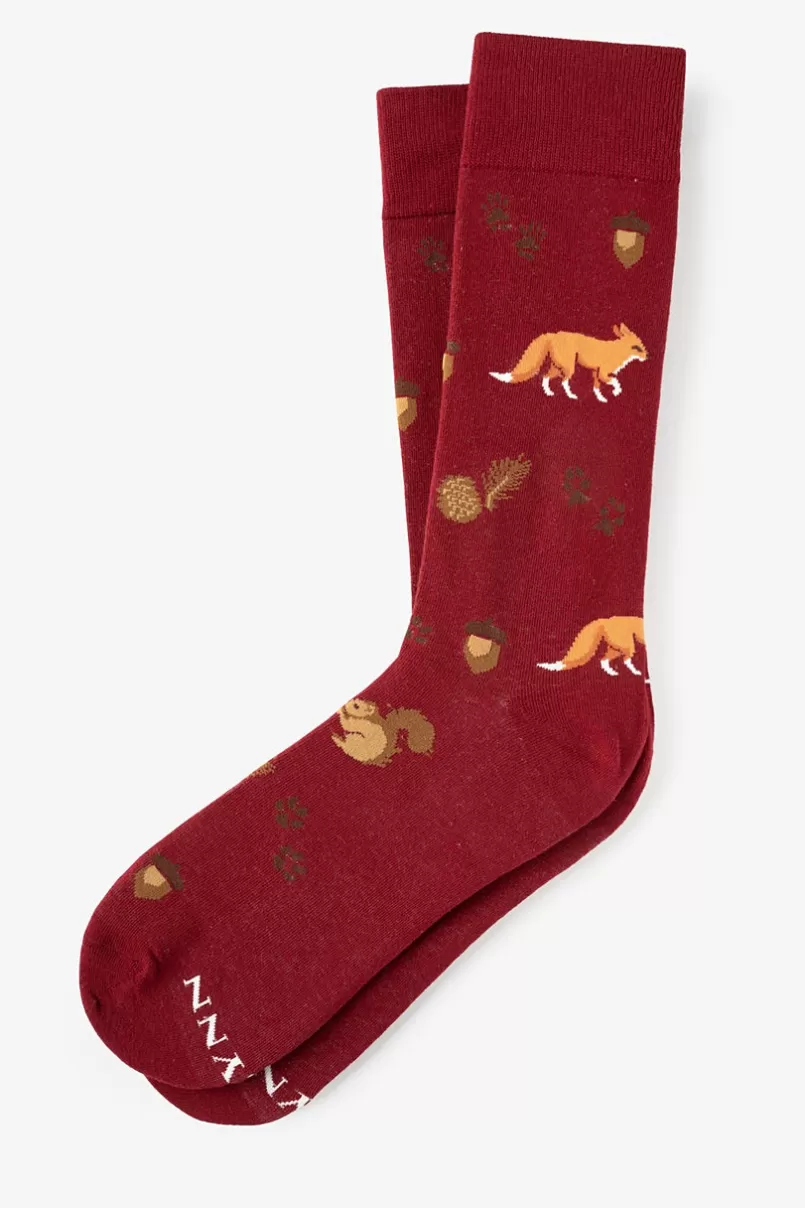 Ties No Fox Given Burgundy Sock Best