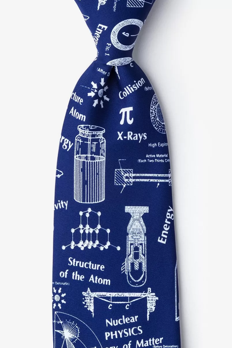 Ties Nuclear Physics Blue Tie Shop