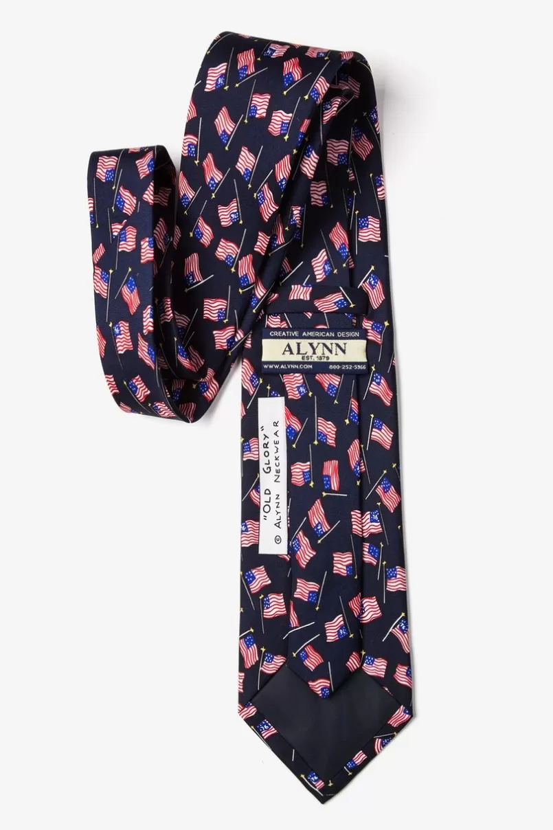 Ties Old Glory Navy Blue Tie Flash Sale