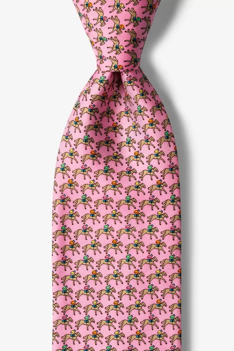 Ties One Horse Race Pink Tie Best