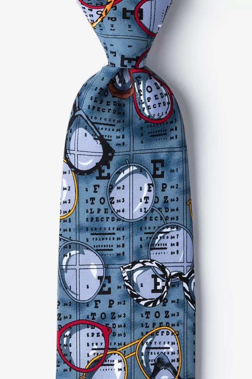 Ties Optometrist Gray-blue Tie Discount