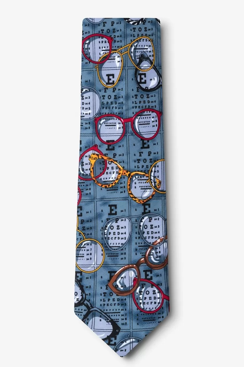 Ties Optometrist Gray-blue Tie Discount