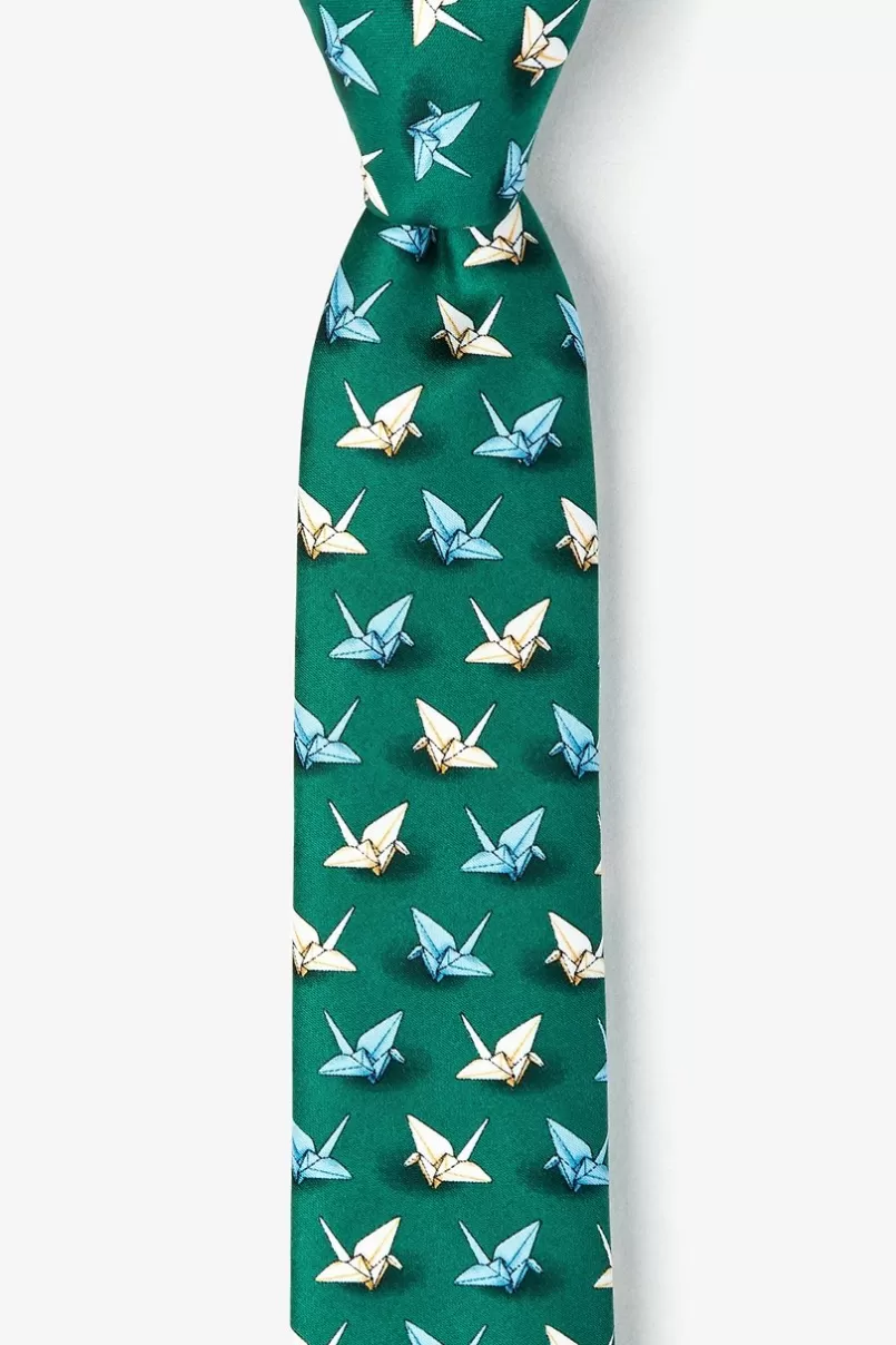 Ties Origami Crane Skinny Tie Green Best Sale