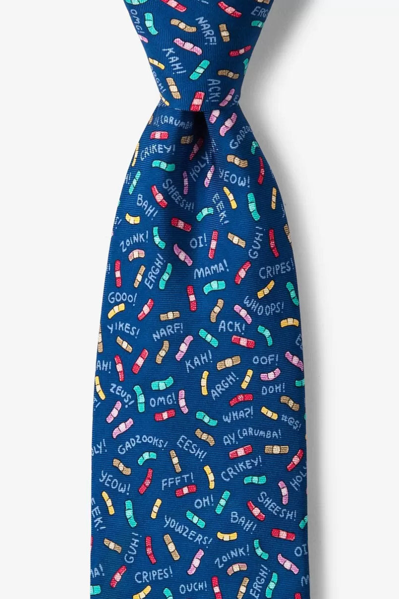 Ties Ouch! Navy Blue Tie Sale