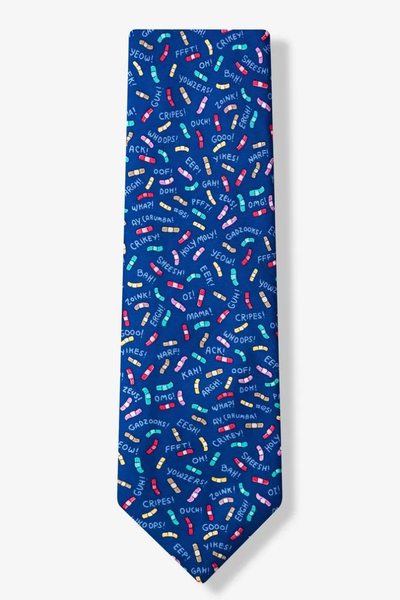 Ties Ouch! Navy Blue Tie Sale
