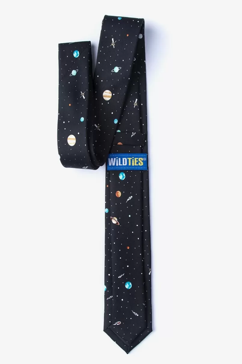 Ties Outer Space Skinny Tie Black Outlet