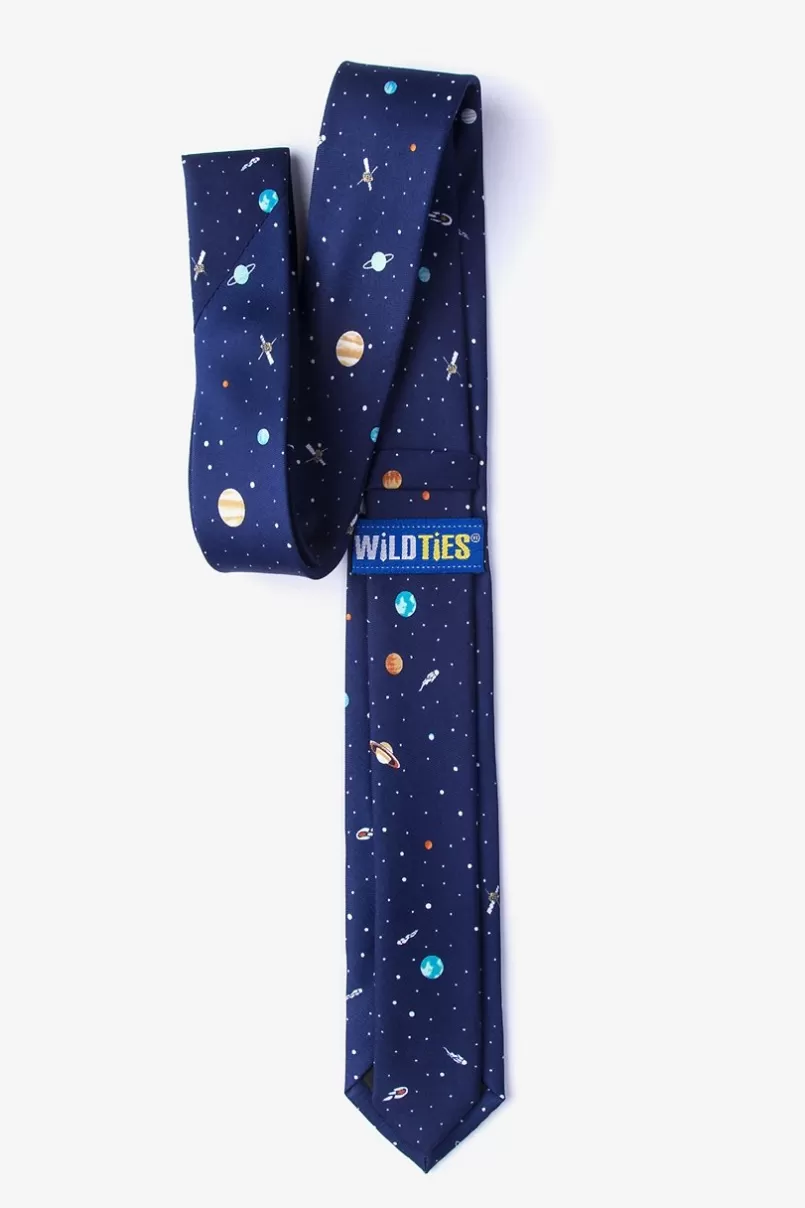 Ties Outer Space Navy Blue Skinny Tie NavyBlue Sale