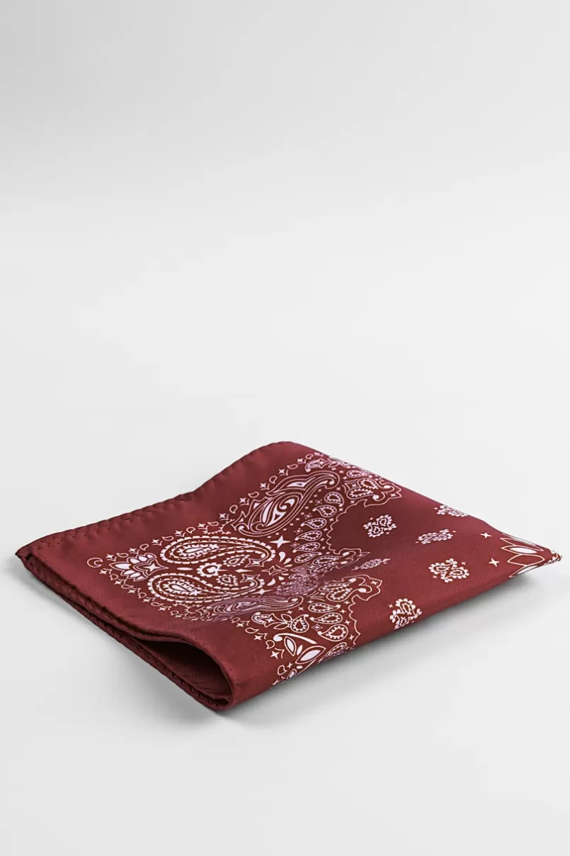 Ties Paisley Pocket Square Red Pocket Square Red&White Discount