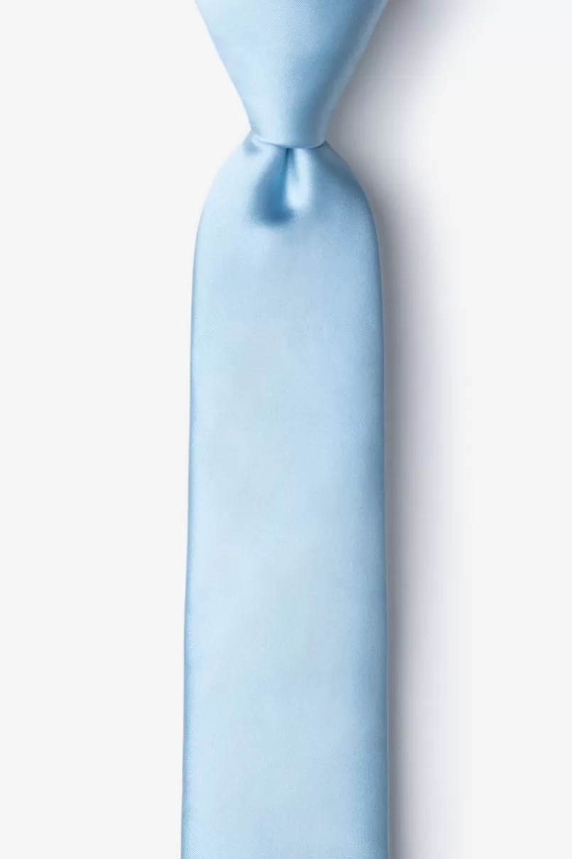 Ties Pale Blue Skinny Tie PaleBlue Hot