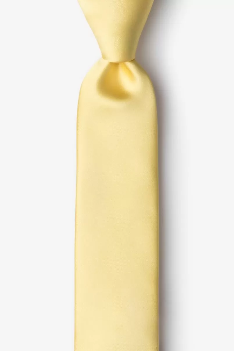 Ties Pale Lemon Skinny Tie PaleLemon Best