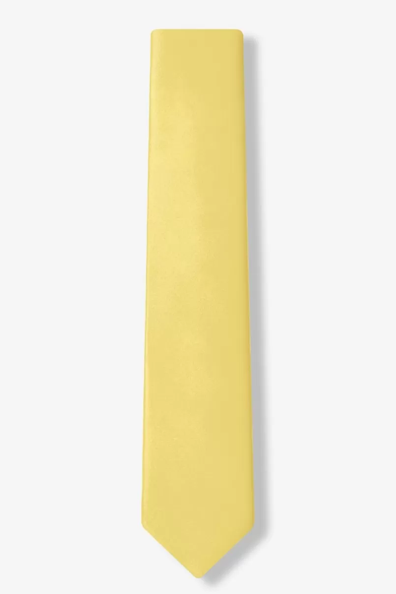 Ties Pale Lemon Skinny Tie PaleLemon Best