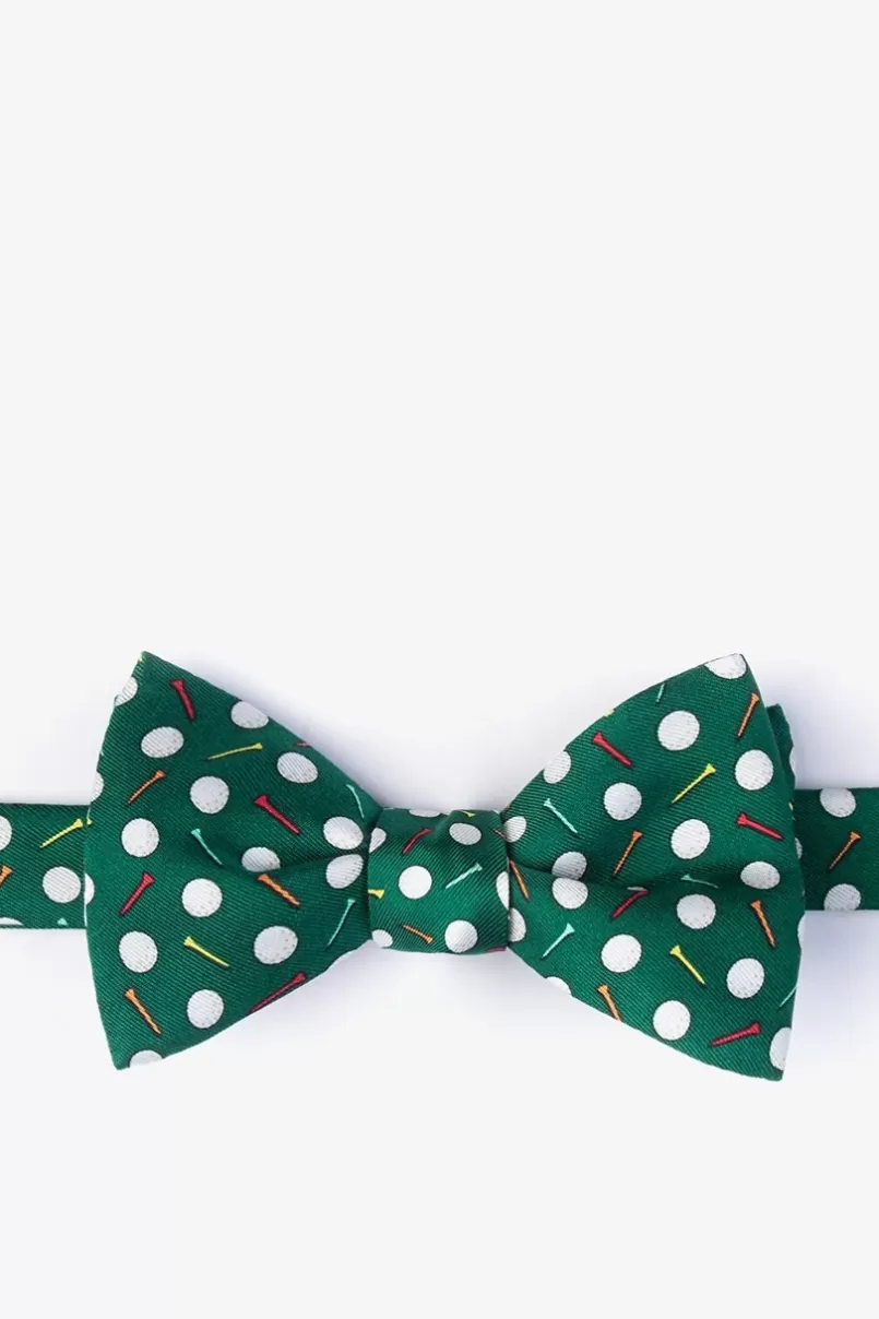 Ties Par-Tee Time Green Self-Tie Bow Tie Best