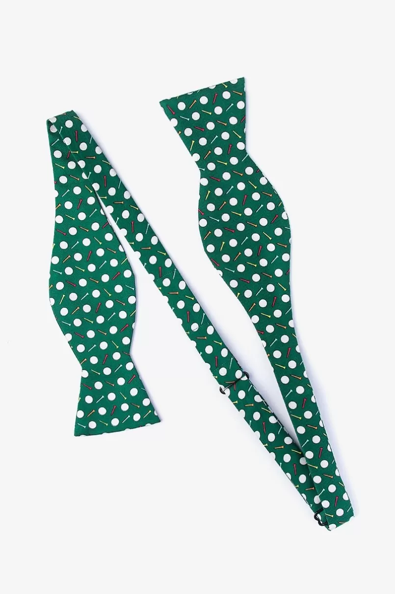 Ties Par-Tee Time Green Self-Tie Bow Tie Best