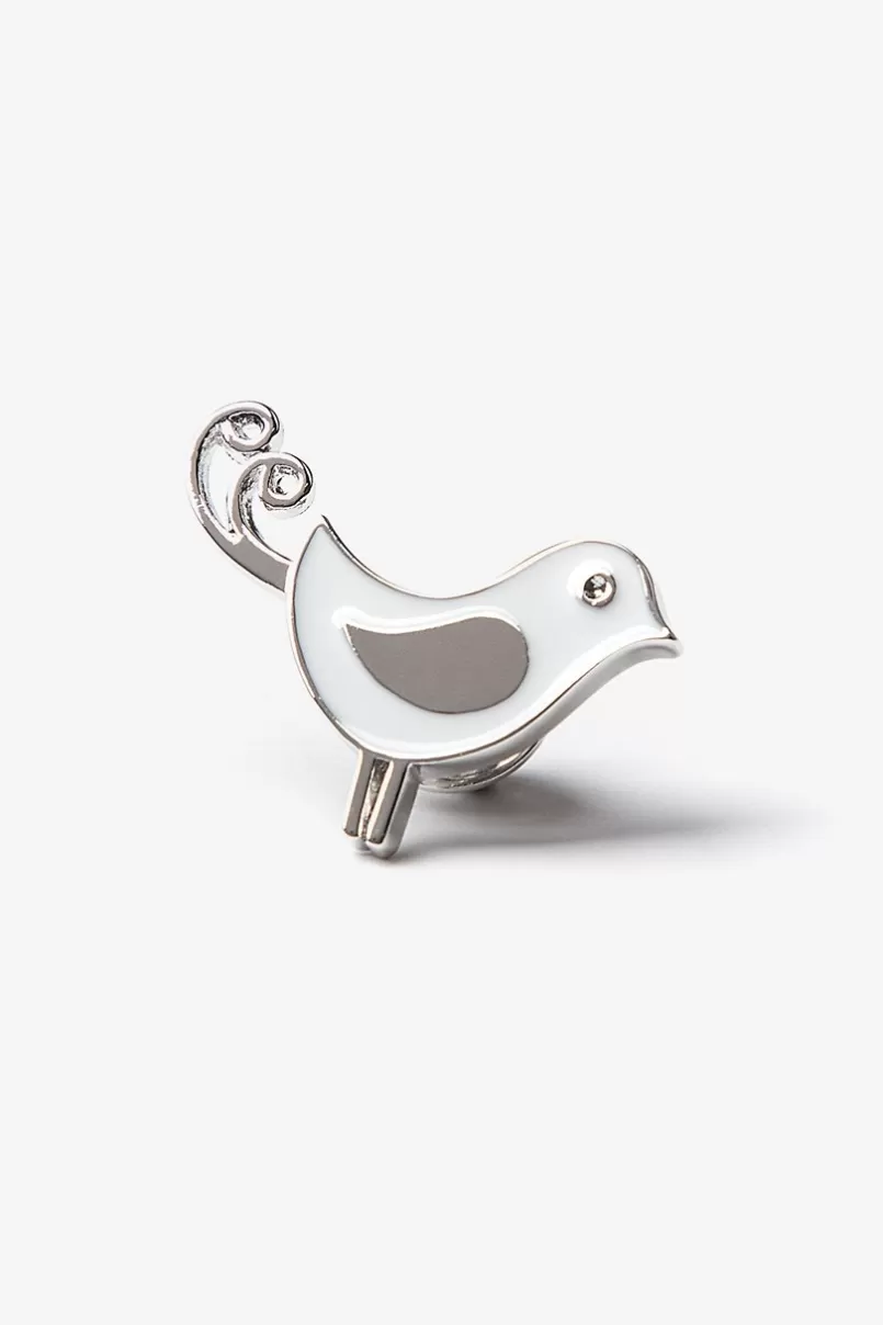 Ties Partridge Silver Lapel Pin Hot