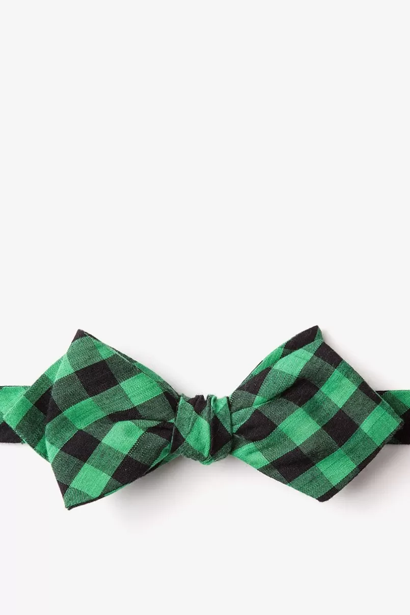 Ties Pasco Diamond Tip Bow Tie Green Clearance