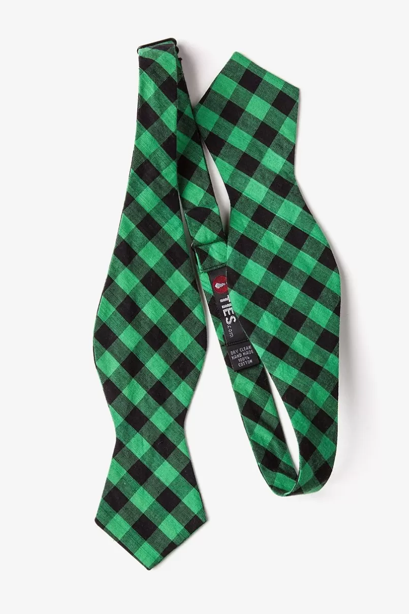 Ties Pasco Diamond Tip Bow Tie Green Clearance