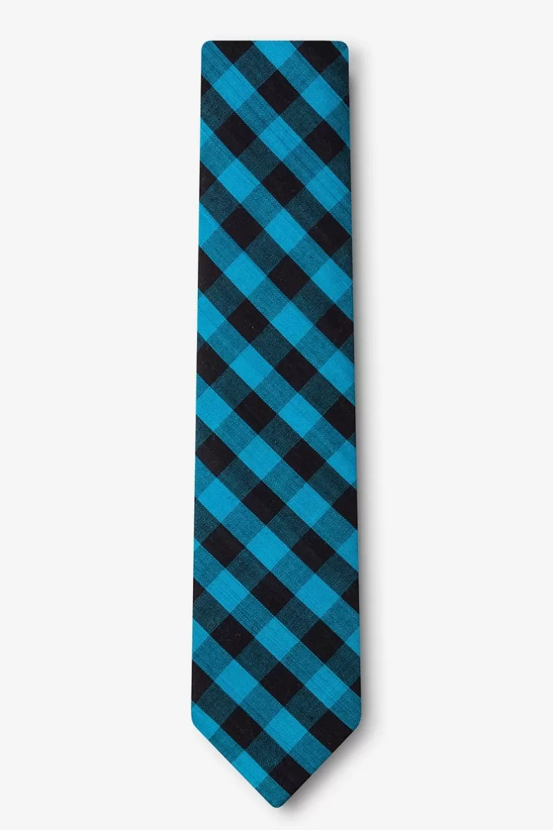 Ties Pasco Skinny Tie Turquoise Discount