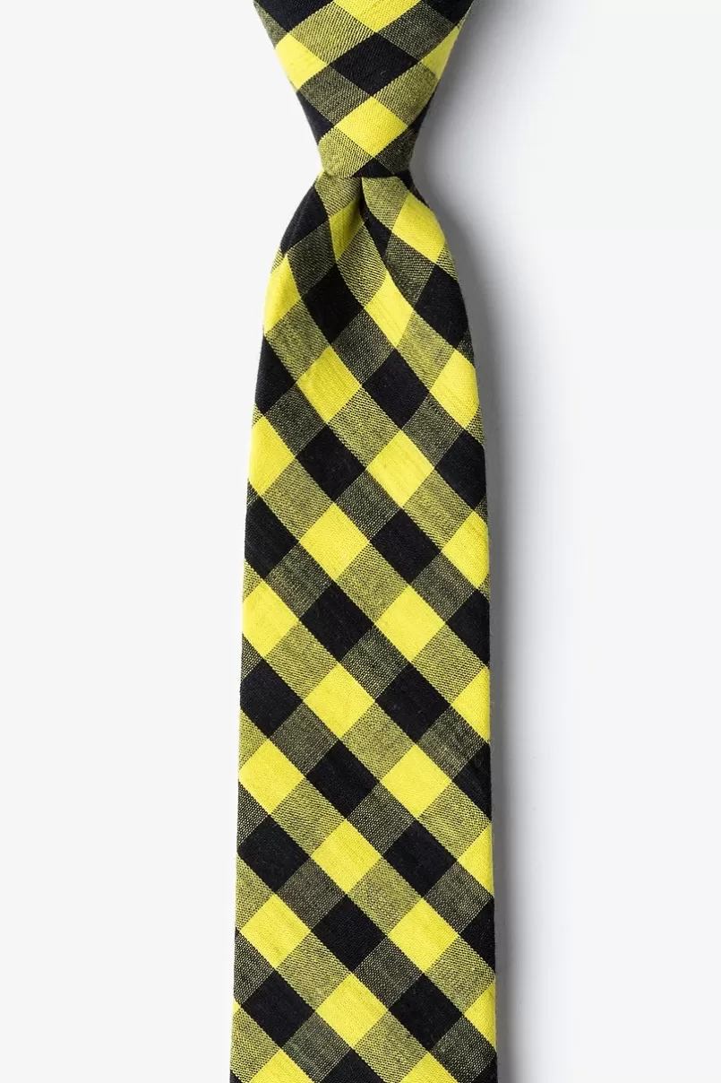Ties Pasco Skinny Tie Yellow Fashion