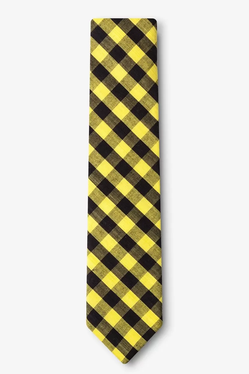 Ties Pasco Skinny Tie Yellow Fashion