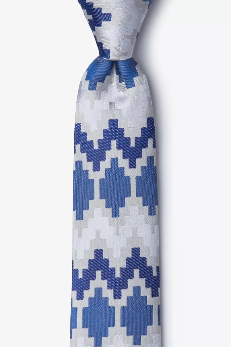 Ties PCAA x Ronny Turiaf Blue Skinny Tie Outlet