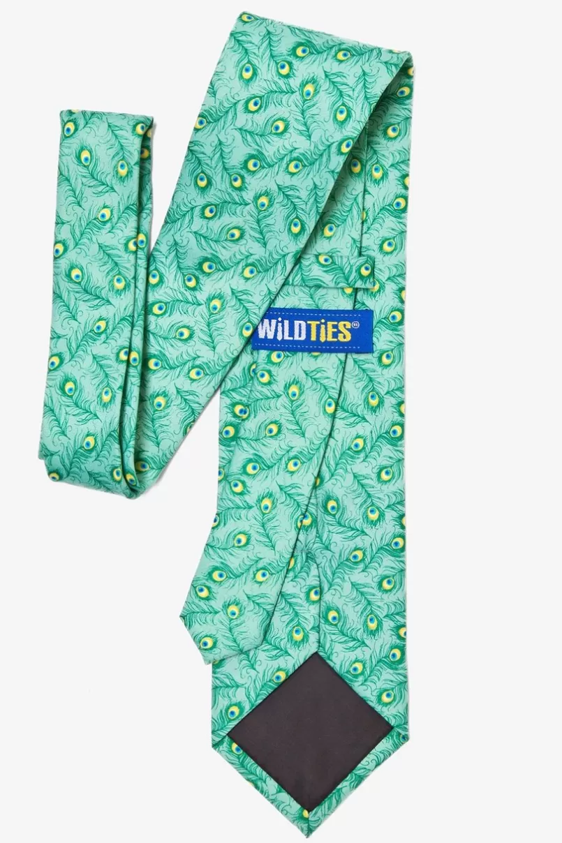 Ties Peacock Feathers Turquoise Tie Discount