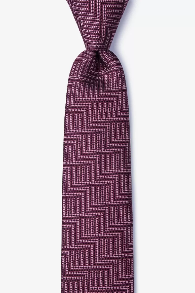 Ties Pearch Red Skinny Tie Discount