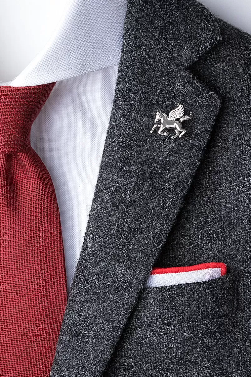 Ties Pegasus Silver Lapel Pin Discount