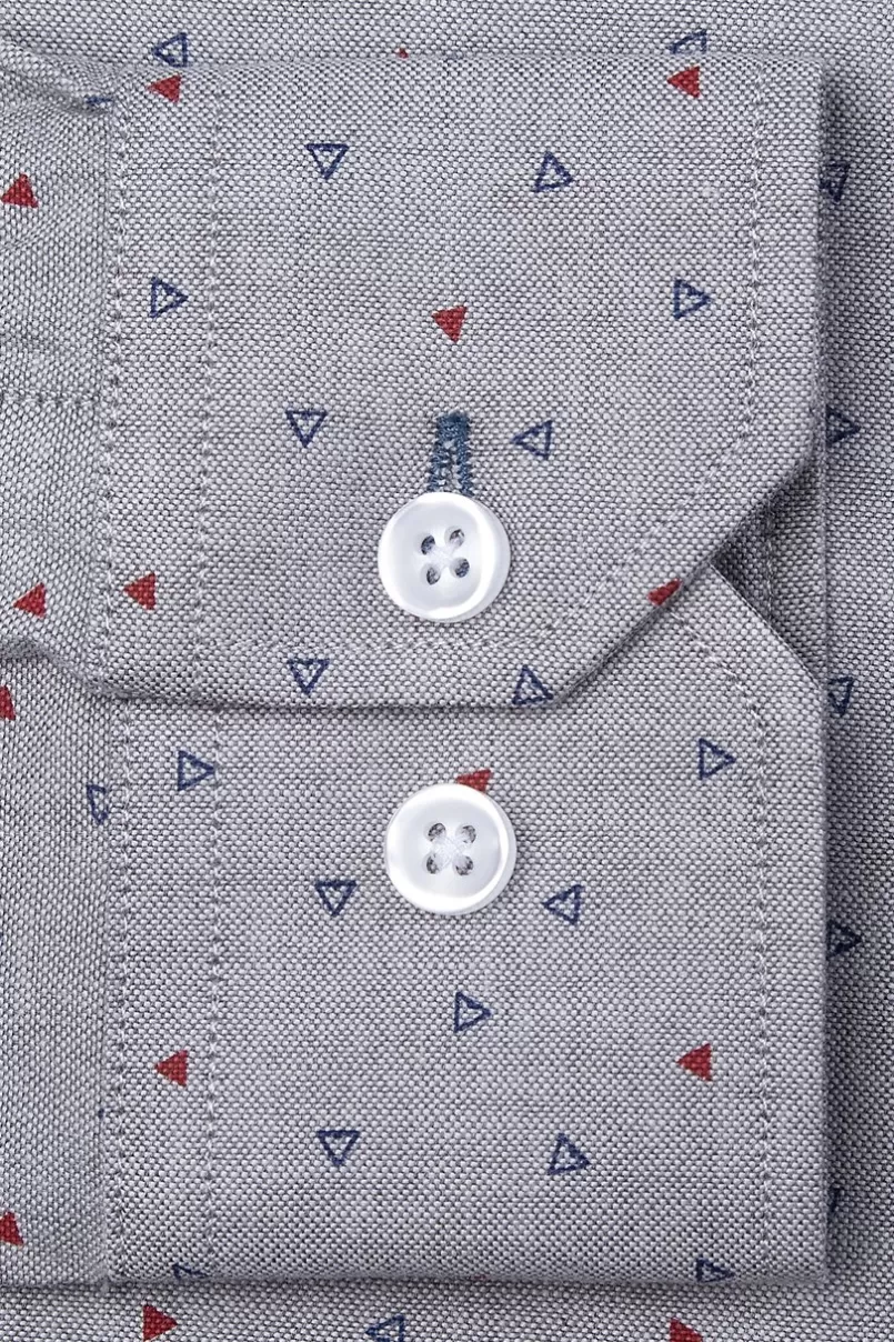 Ties Percy Casual Shirt Gray Outlet