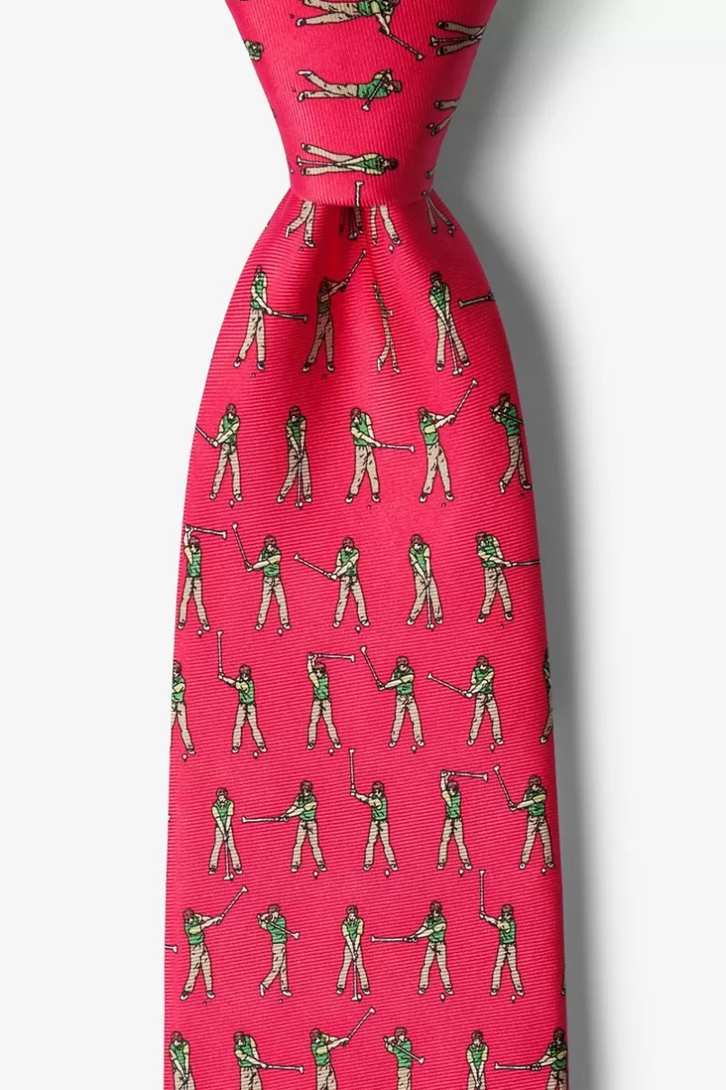 Ties Perfect Swing Red Tie Cheap