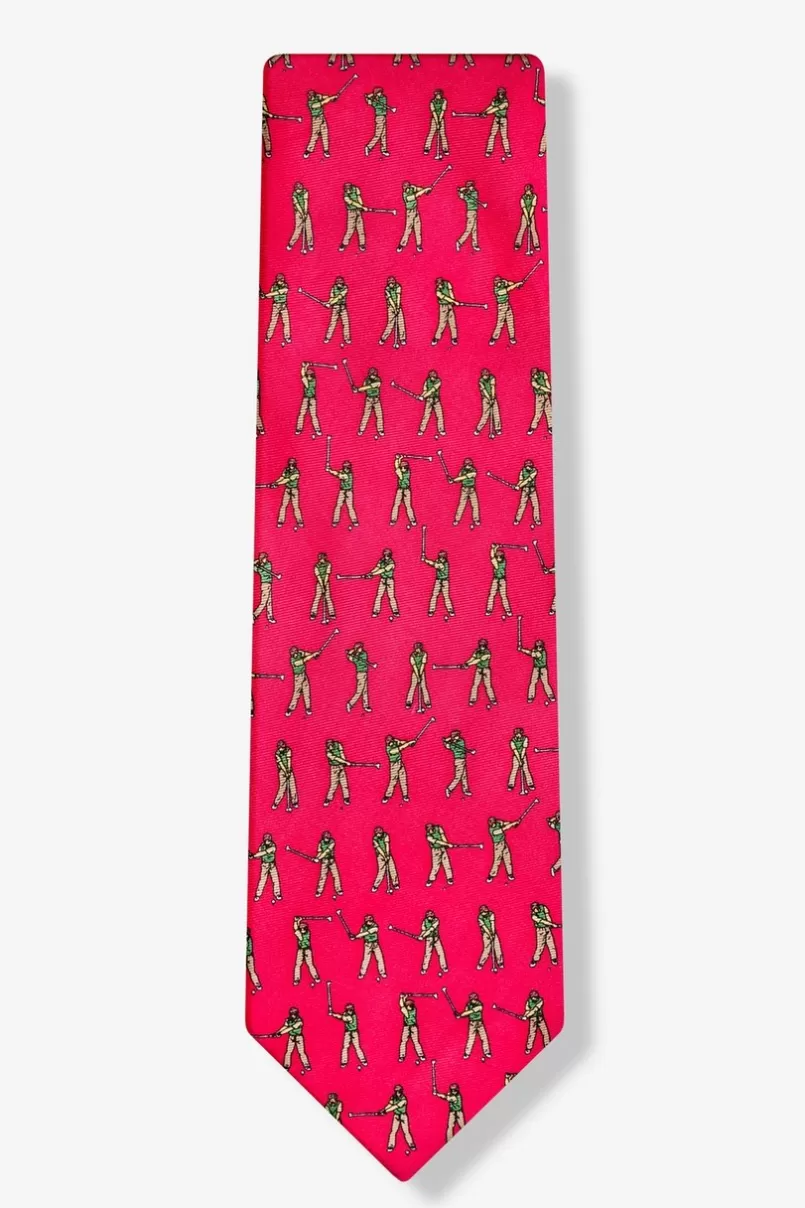 Ties Perfect Swing Red Tie Cheap