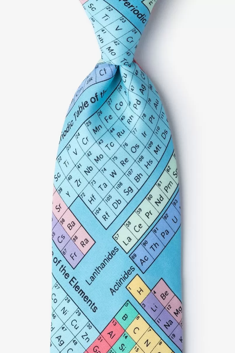 Ties Periodic Table Blue Tie New