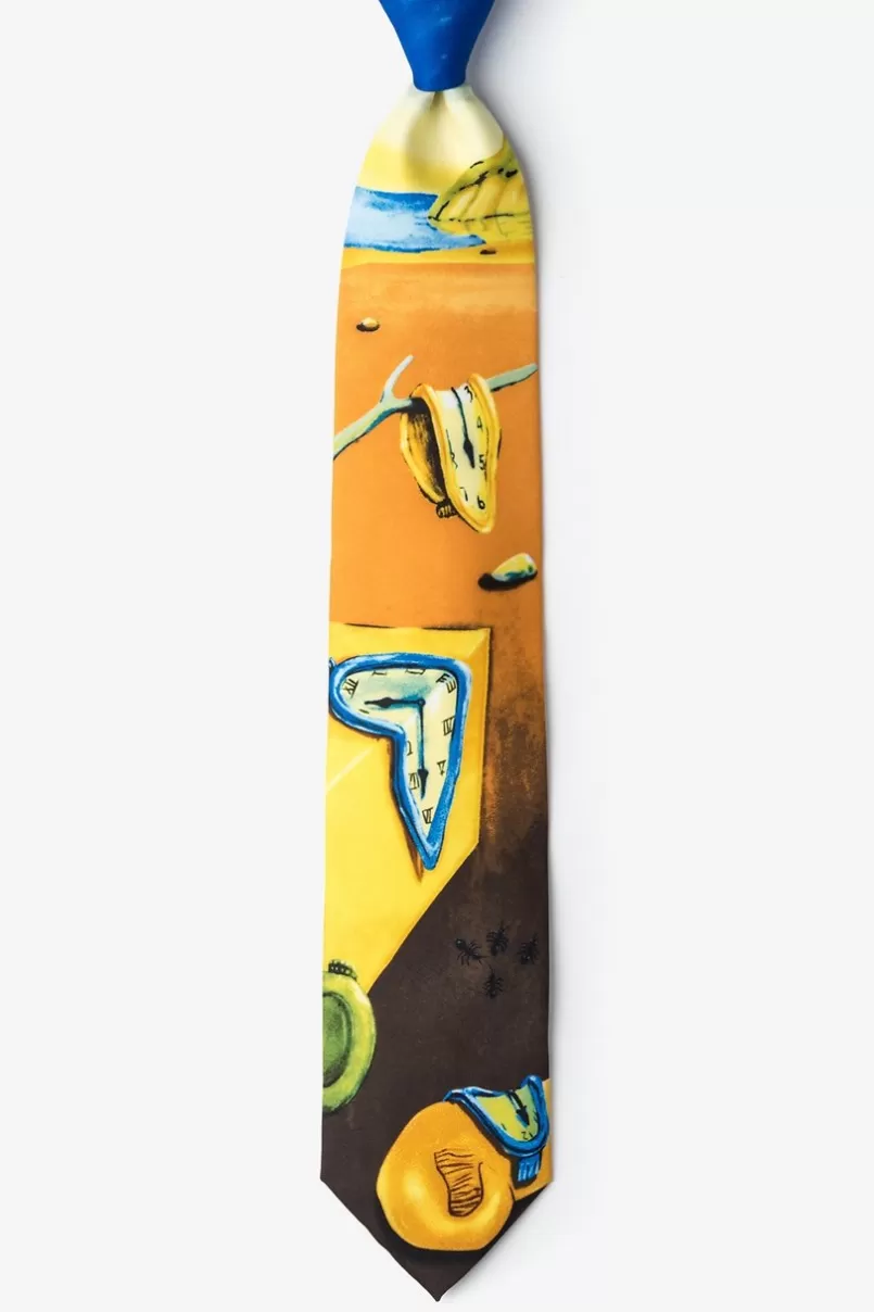 Ties Persistance of Memory by Salvador Dali Yellow Tie Flash Sale
