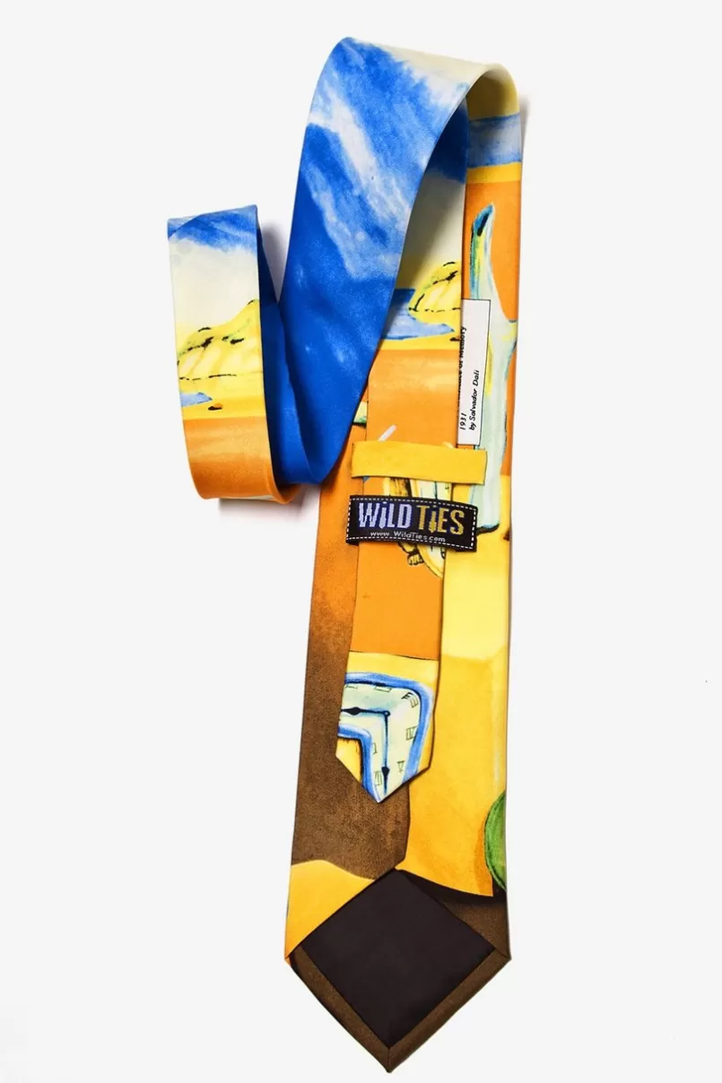 Ties Persistance of Memory by Salvador Dali Yellow Tie Flash Sale