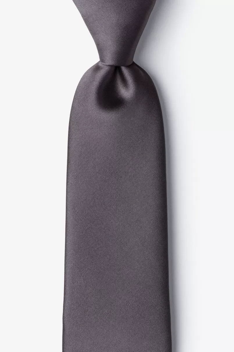 Ties Extra Long Tie Pewter Shop
