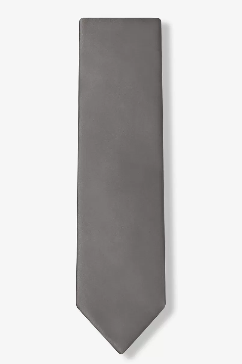Ties Extra Long Tie Pewter Shop