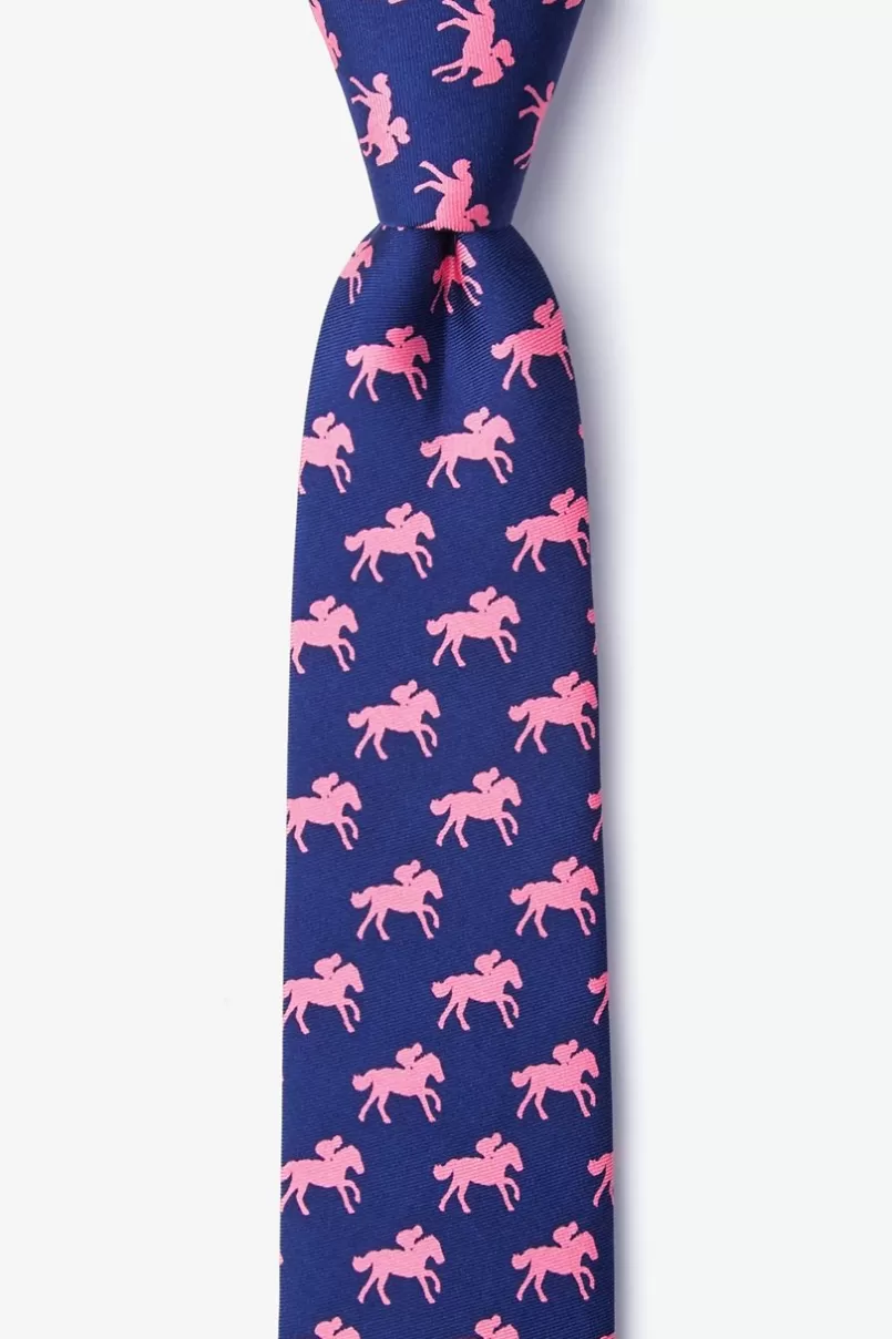 Ties Photo Finish Blue Skinny Tie Clearance
