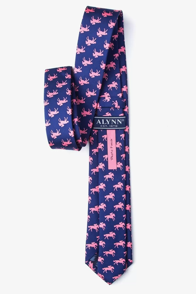 Ties Photo Finish Blue Skinny Tie Clearance
