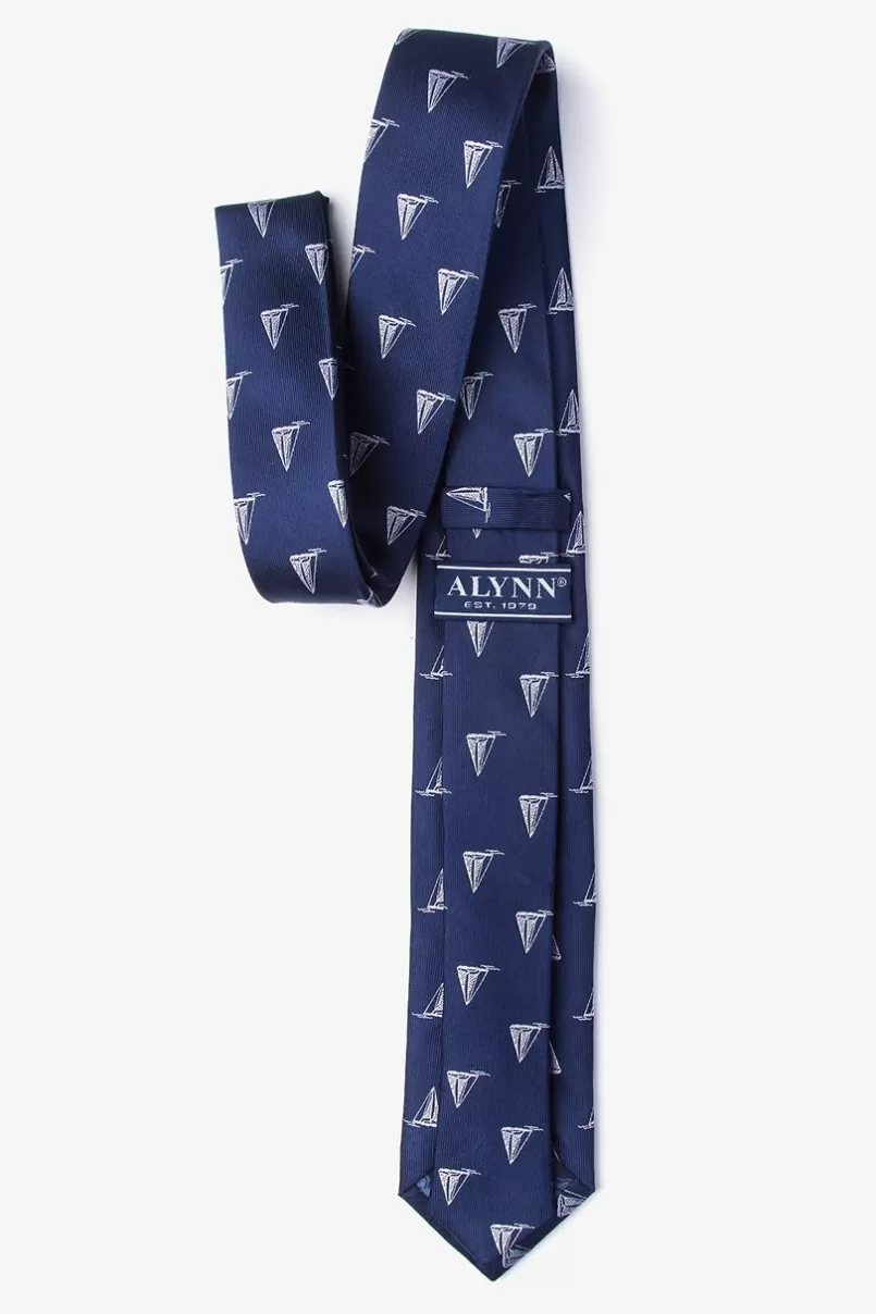 Ties Pier Pressure Navy Blue Skinny Tie Sale